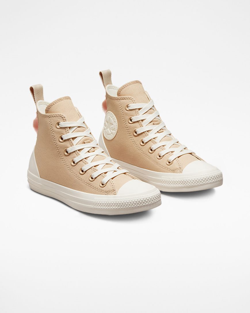 Dámské Boty Vysoké Converse Chuck Taylor All Star Tonal Platene Béžový | CZ ERHI86